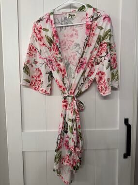 Show Me Your Mumu Brie Robe in the Garden of Blooms print One Size Fits most